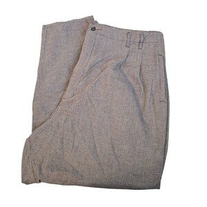 Dockers Womans Pants Plaid Grey Black Houndstooth Pleated Size 26 JJ3855